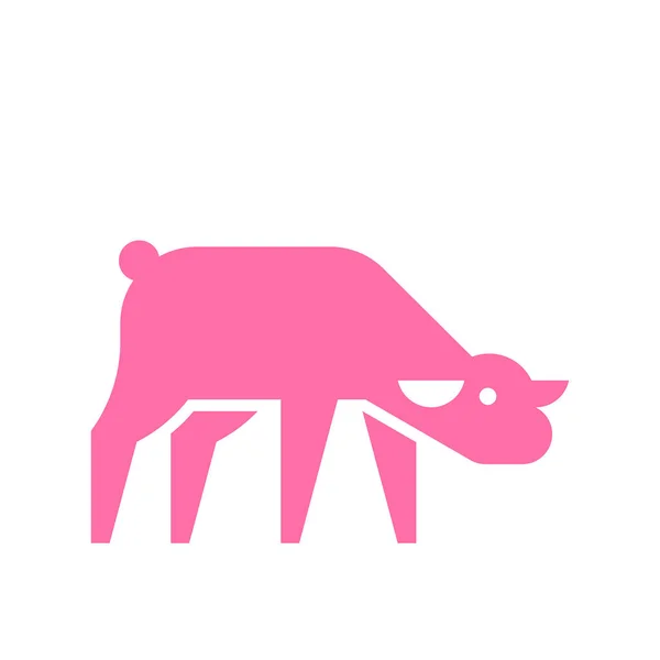 Lamb Logo Design Ikon Prvky Šablony — Stockový vektor