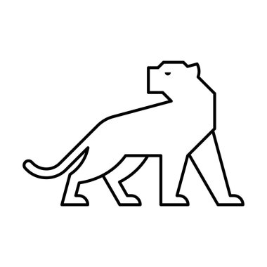 Panter Logosu. Simge tasarımı. Şablon ögeleri
