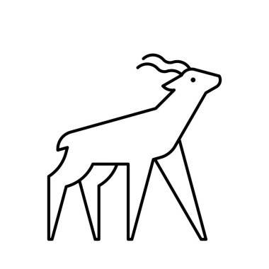 Kudu Logosu. Simge tasarımı. Şablon ögeleri