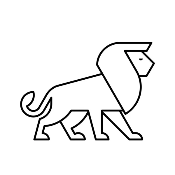 ライオンのロゴアイコンのデザイン テンプレート要素 — ストックベクタ
