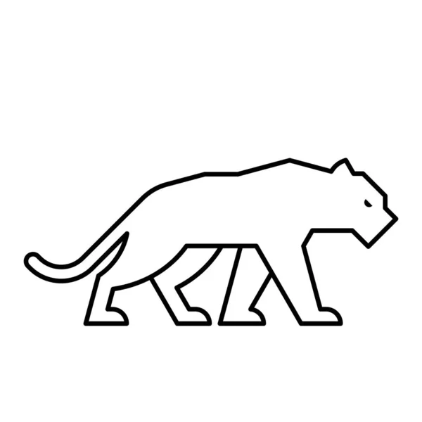 Panter Logo Ikoon Ontwerp Template Elementen — Stockvector