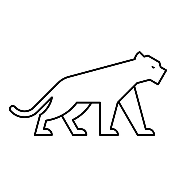 Λογότυπο Του Πάνθηρα Σχεδιασμός Εικονιδίων Στοιχεία Προτύπου — Διανυσματικό Αρχείο