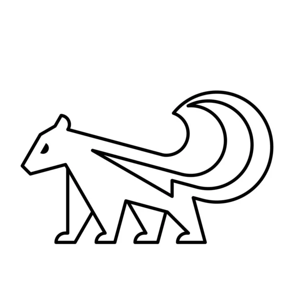 Skunksowe Logo Projekt Ikony Elementy Szablonu — Wektor stockowy