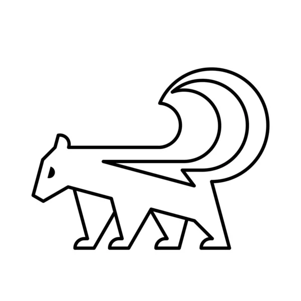スカンクのロゴ アイコンデザイン テンプレート要素 — ストックベクタ
