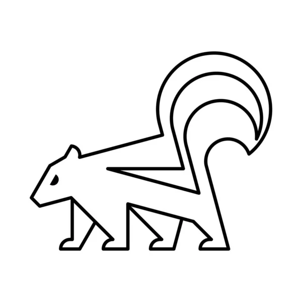 スカンクのロゴ アイコンデザイン テンプレート要素 — ストックベクタ