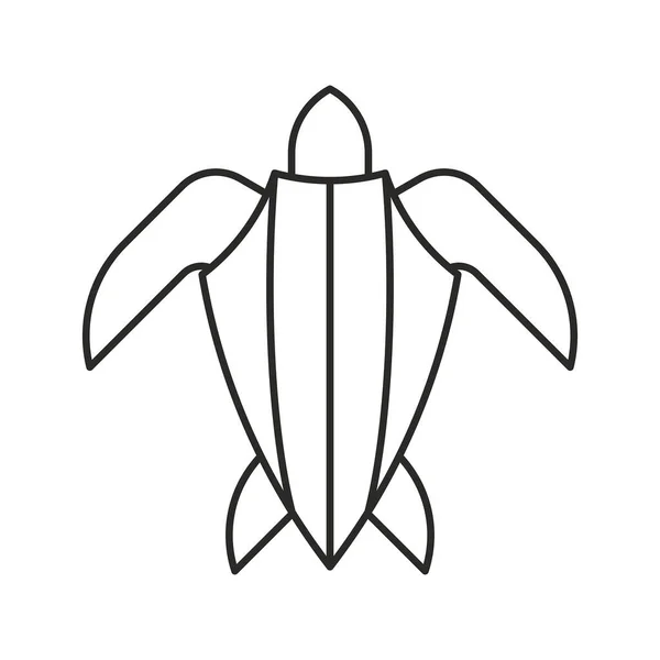 Logo Tortuga Marina Diseño Iconos Elementos Plantilla — Vector de stock
