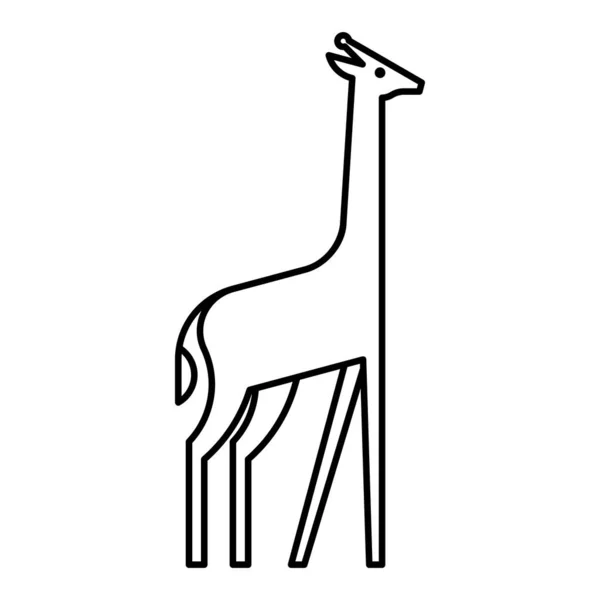 长颈鹿标志 图标的设计 模板要素 — 图库矢量图片