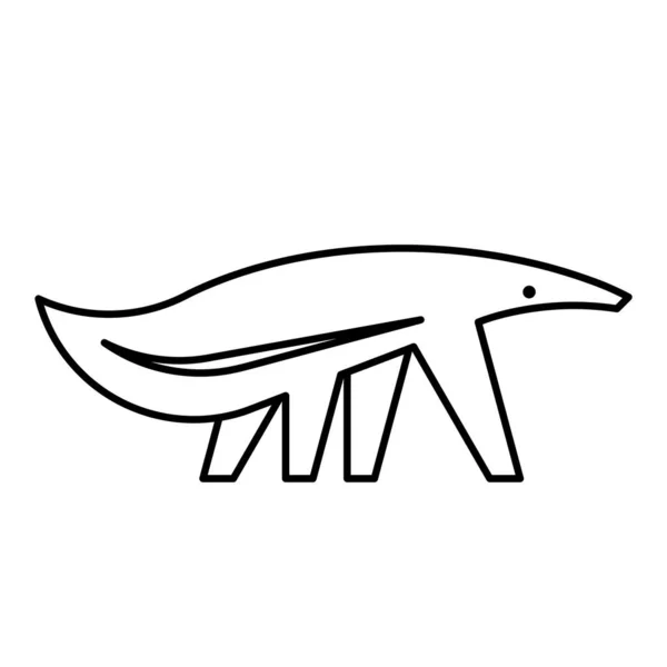 Logo Fourmilier Icône Design Éléments Modèle — Image vectorielle