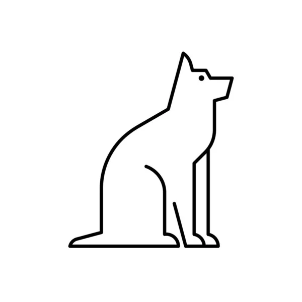 Psí Logo Návrh Ikon Elementy Šablony — Stockový vektor