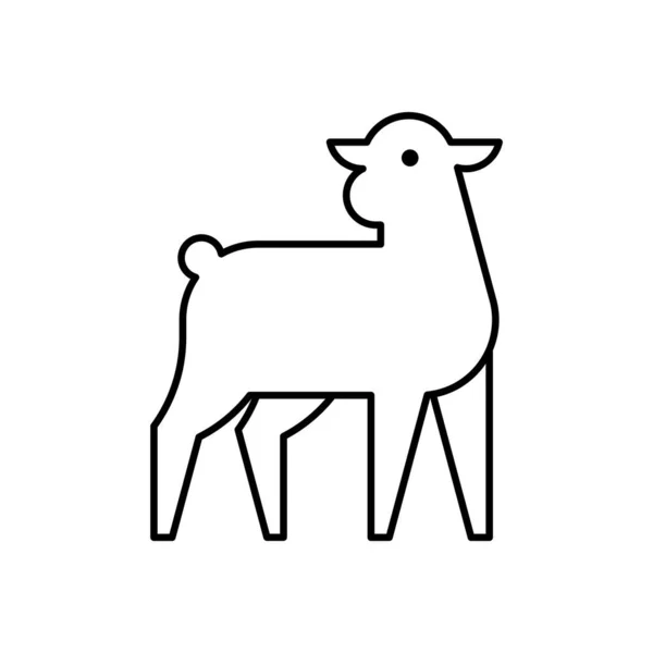 Логотип Ягненка Дизайн Икон Шаблоны — стоковый вектор