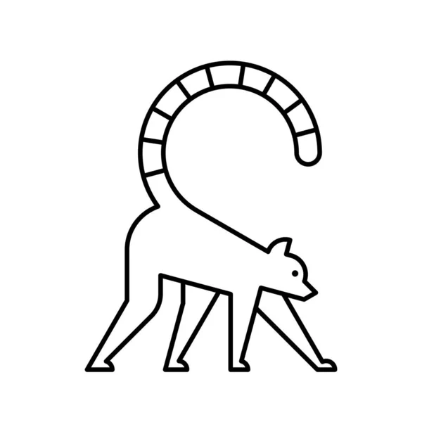 Logo Lémurien Icône Design Éléments Modèle — Image vectorielle