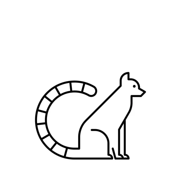 Лемур Лого Дизайн Ікона Тимчасові Елементи — стоковий вектор