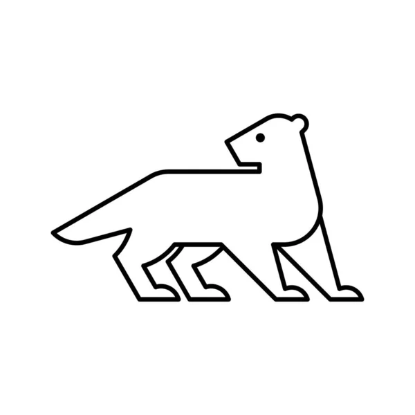 Логотип Mink Дизайн Піктограм Елементи Шаблонів — стоковий вектор