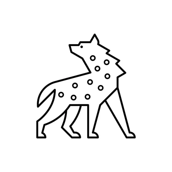 Hiena Logo Projekt Ikony Elementy Szablonu — Wektor stockowy