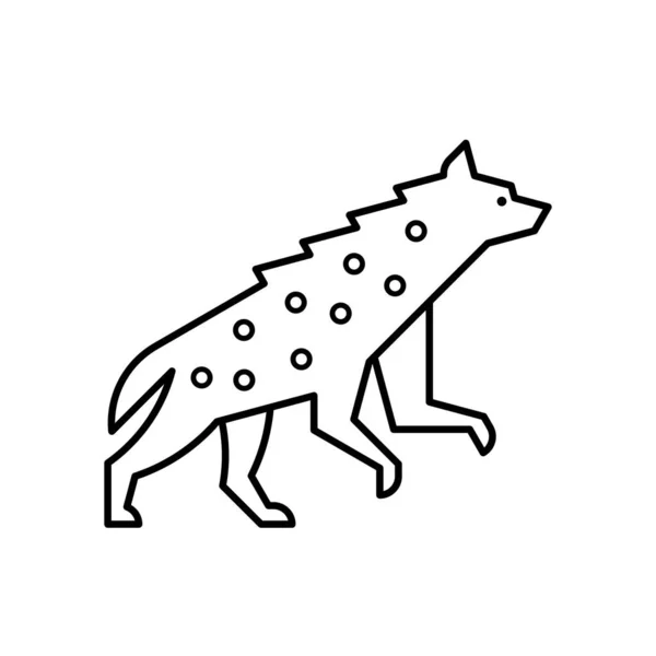 Hyena Logotypen Ikondesign Mall För Element — Stock vektor