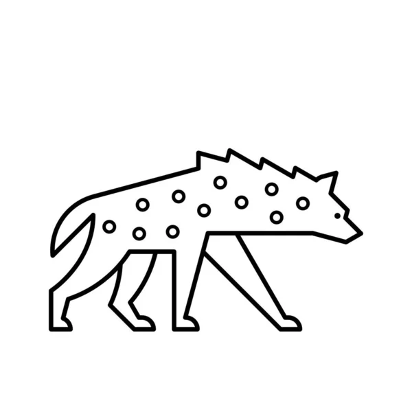 Hyänen Logo Symboldesign Vorlagenelemente — Stockvektor