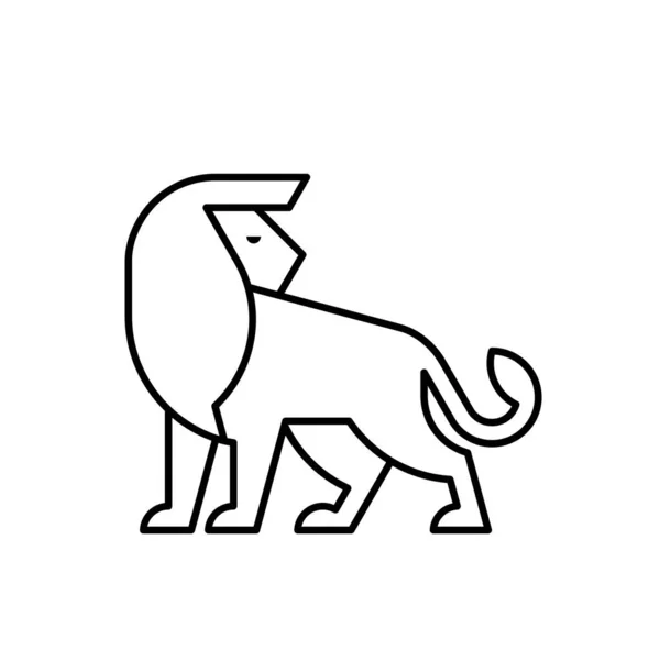 Logo Lion Icône Design Éléments Modèle — Image vectorielle
