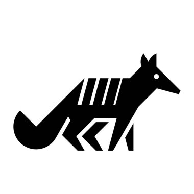 Numbat Logosu. Simge tasarımı. Şablon ögeleri