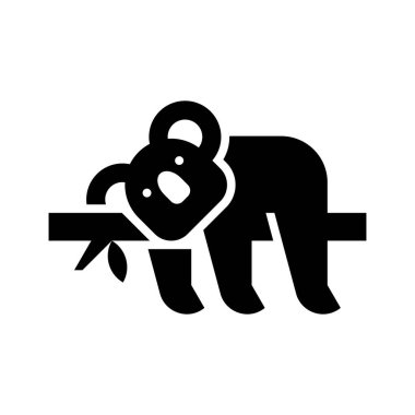 Koala Logosu. Simge tasarımı. Şablon ögeleri