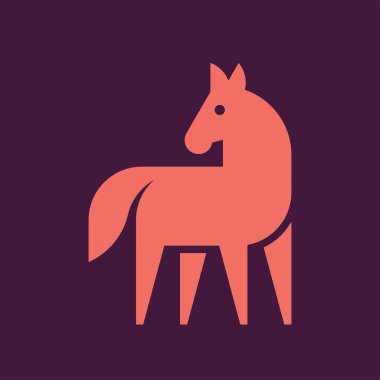 At logosu. Simge tasarımı. Şablon öğeleri