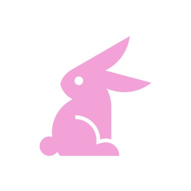 Tavşan logosu. Simge tasarımı. Şablon öğeleri