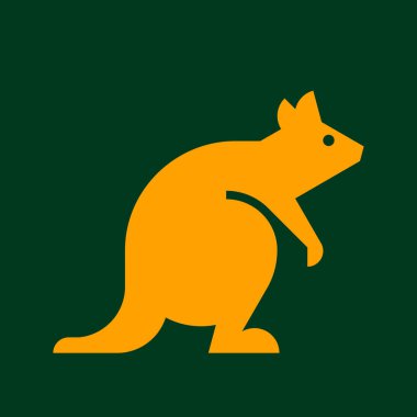 Quokka Logosu. Simge tasarımı. Şablon ögeleri