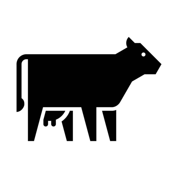 Logotipo Vaca Design Ícones Elementos Modelo — Vetor de Stock