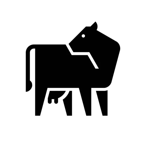 Logotipo Vaca Design Ícones Elementos Modelo —  Vetores de Stock