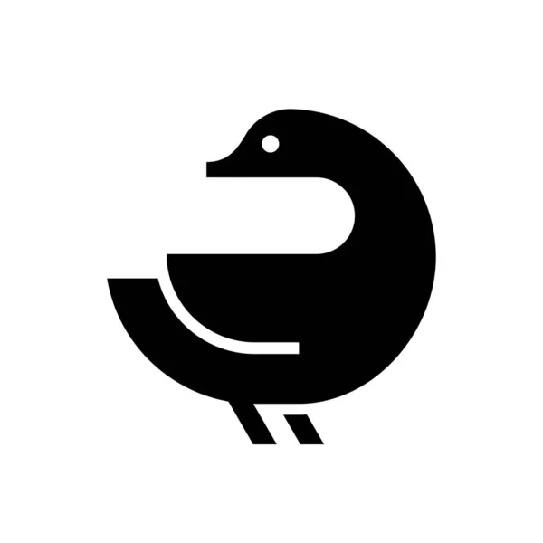 Entenlogo Symboldesign Vorlagenelemente — Stockvektor