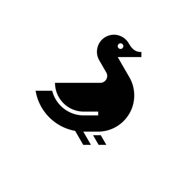 Logo Kaczki Projekt Ikony Elementy Szablonu — Wektor stockowy