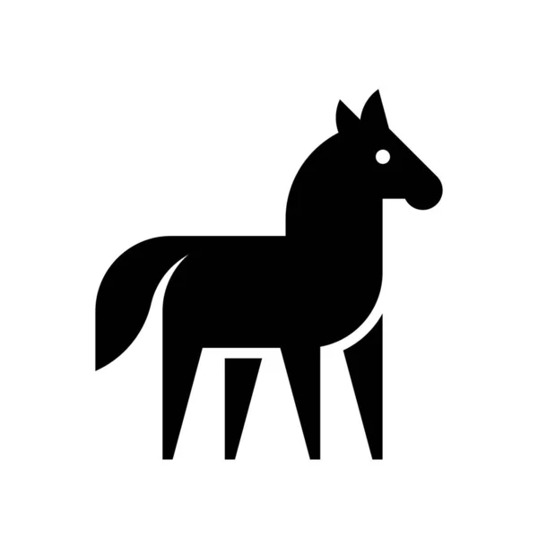 Logo Koně Návrh Ikon Elementy Šablony — Stockový vektor