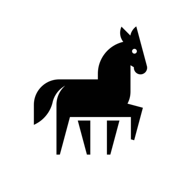 Logotipo Cavalo Design Ícones Elementos Modelo — Vetor de Stock