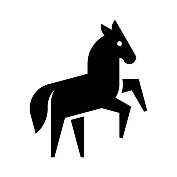 馬のロゴアイコンのデザイン テンプレート要素 — ストックベクタ