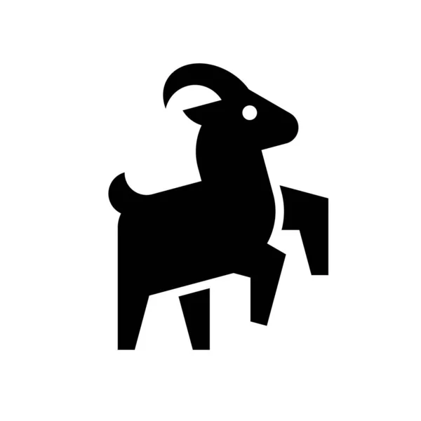 Logo Cabra Diseño Iconos Elementos Plantilla — Archivo Imágenes Vectoriales
