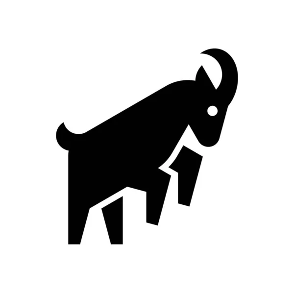 Geit Logo Pictogram Ontwerp Sjabloon Elementen — Stockvector