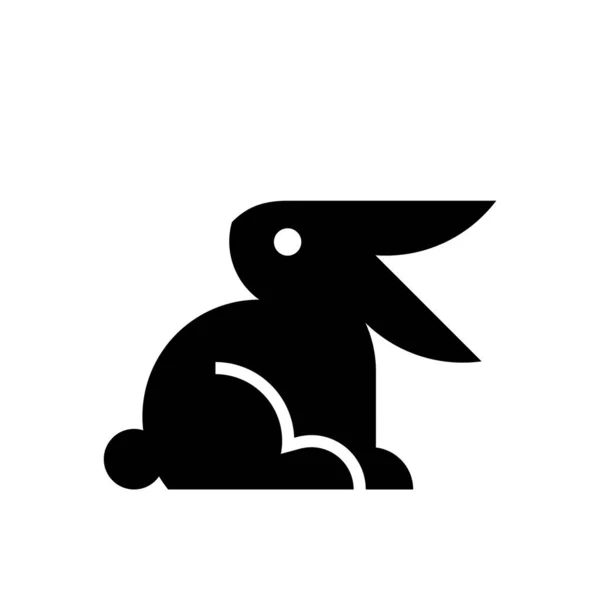 ウサギのロゴアイコンのデザイン テンプレート要素 — ストックベクタ