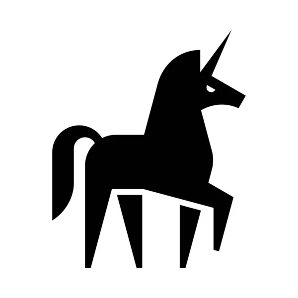 Unicorn Logo Desain Ikon Elemen Templat - Stok Vektor