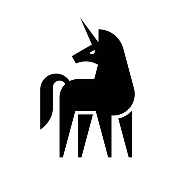 Unicorn Logo Desain Ikon Elemen Templat - Stok Vektor