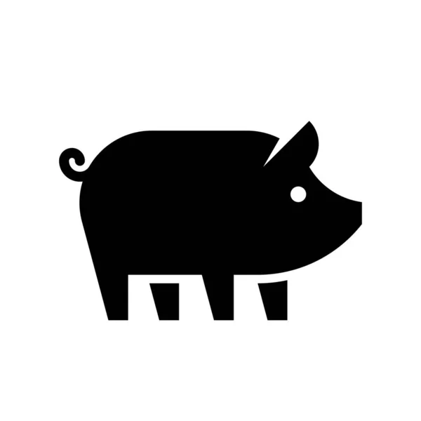 Logo Cerdo Diseño Iconos Elementos Plantilla — Vector de stock