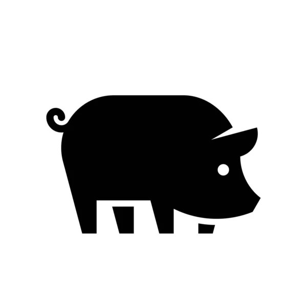 Λογότυπο Του Γουρουνιού Σχεδιασμός Εικονιδίων Στοιχεία Προτύπου — Διανυσματικό Αρχείο
