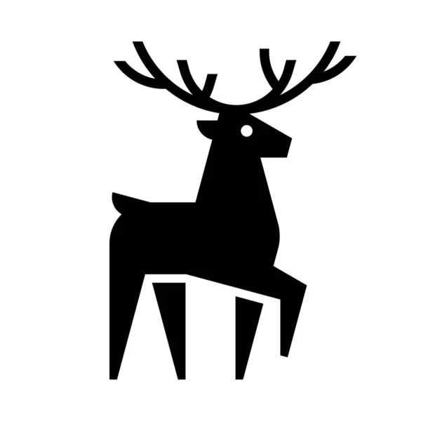Logo Ciervo Diseño Iconos Elementos Plantilla — Vector de stock