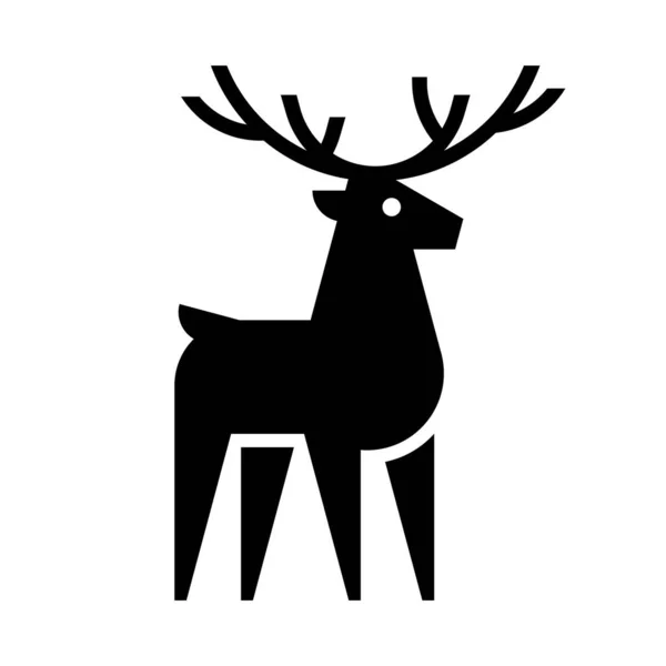 Λογότυπο Του Ελαφιού Σχεδιασμός Εικονιδίων Στοιχεία Προτύπου — Διανυσματικό Αρχείο