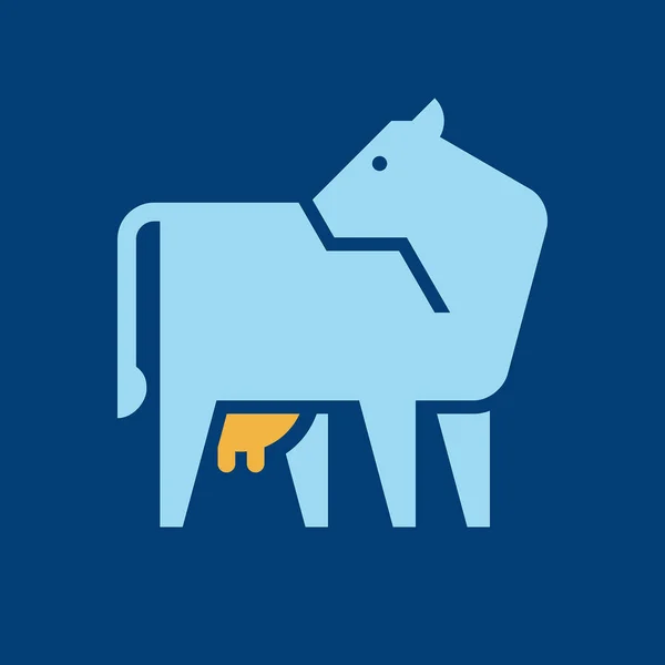 Logotipo Vaca Diseño Iconos Elementos Plantilla — Vector de stock