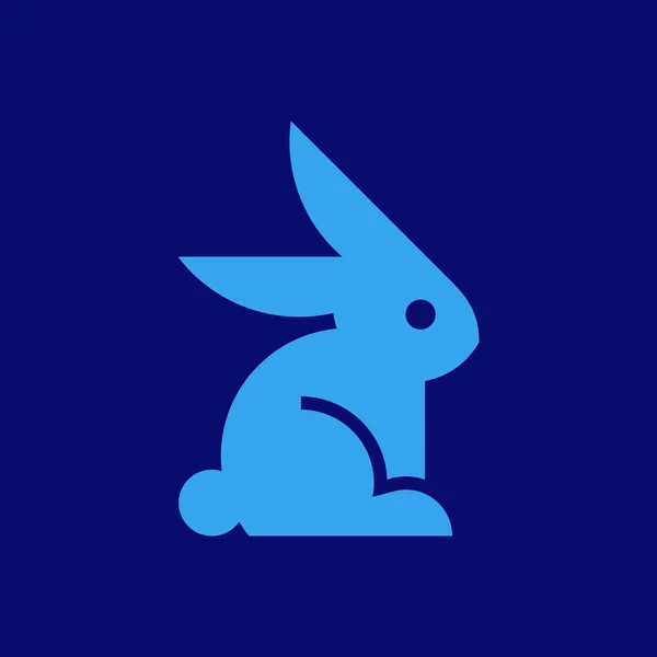ウサギのロゴアイコンのデザイン テンプレート要素 — ストックベクタ
