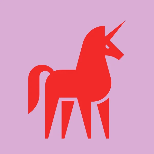 Logo Jednorożca Projekt Ikony Elementy Szablonu — Wektor stockowy