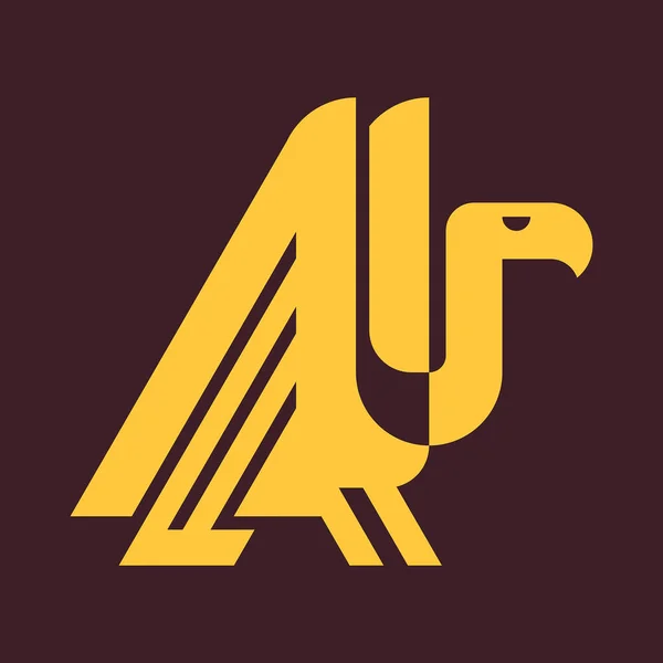 Logotipo Abutre Design Ícones Elementos Modelo — Vetor de Stock