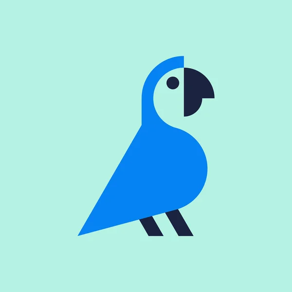 Логотип Попугая Дизайн Икон Шаблоны — стоковый вектор