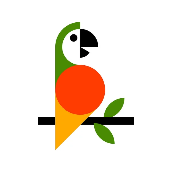 Logo Papugi Projekt Ikony Elementy Szablonu — Wektor stockowy