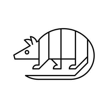 Armadillo Logosu. Simge tasarımı. Şablon ögeleri