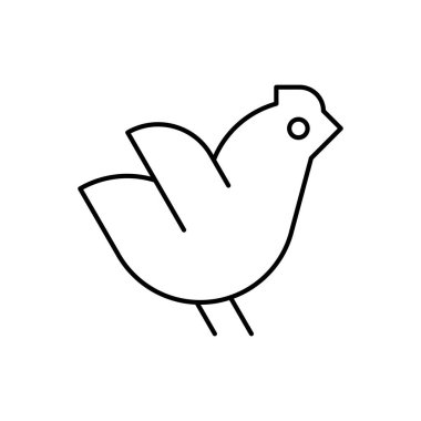 Tavuk Logosu. Simge tasarımı. Şablon ögeleri